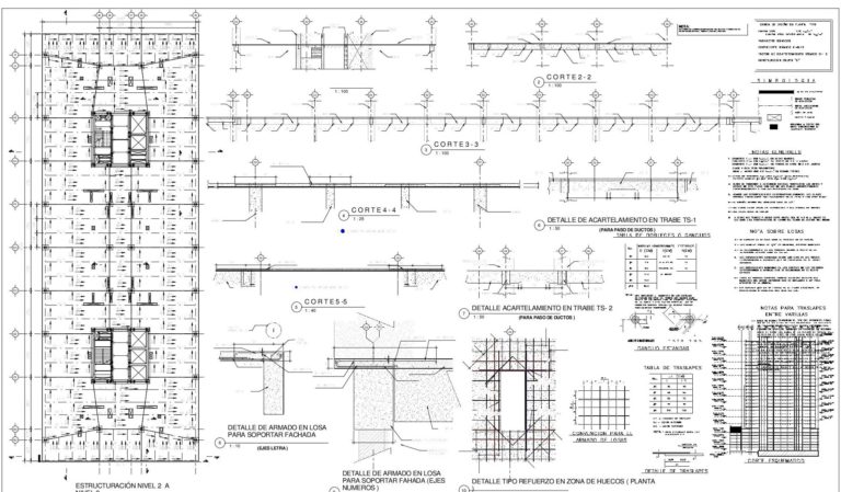 EV1-02 - TORRE VIVIENDA 1 ESTRUCTUCTURACIÓN NIVEL 2 Y 3 CORTES Y DETALLES (2)-min