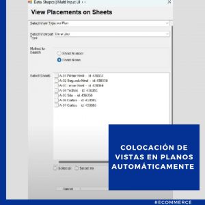 Colocación de vistas en planos automáticamente