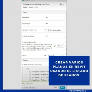 Crear varios planos en Revit usando el listado de planos