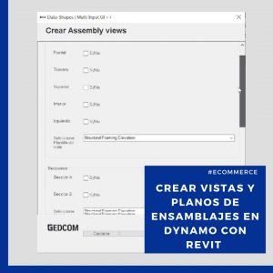 vistas y planos de ensamblaje